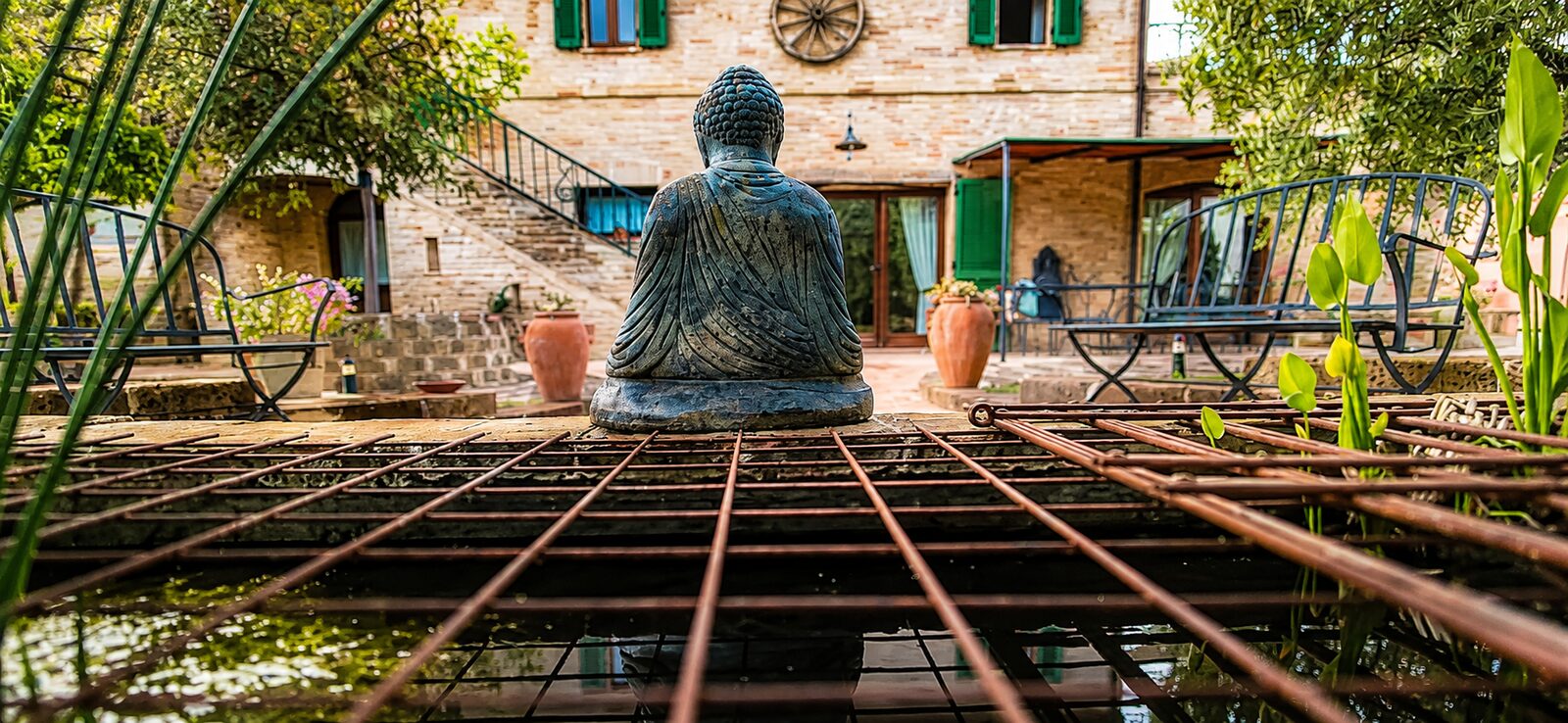 Courtyard fountain